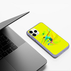 Чехол iPhone 11 Pro матовый Волейбол, цвет: 3D-светло-сиреневый — фото 2