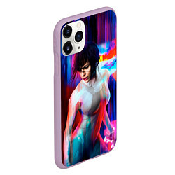 Чехол iPhone 11 Pro матовый Ghost In The Shell 13, цвет: 3D-сиреневый — фото 2