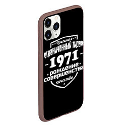 Чехол iPhone 11 Pro матовый Рождение совершенства 1971, цвет: 3D-коричневый — фото 2