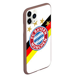 Чехол iPhone 11 Pro матовый FC Bayern: Germany, цвет: 3D-коричневый — фото 2