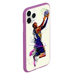 Чехол iPhone 11 Pro матовый Kobe Bryant, цвет: 3D-фиолетовый — фото 2