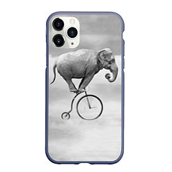 Чехол iPhone 11 Pro матовый Hipster Bike, цвет: 3D-серый