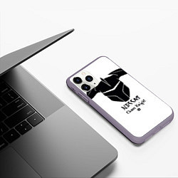 Чехол iPhone 11 Pro матовый Nessaj: Chaos Knight, цвет: 3D-серый — фото 2