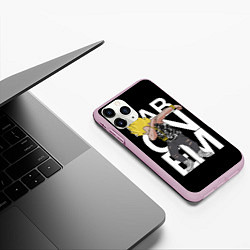 Чехол iPhone 11 Pro матовый Dab On Em Rap, цвет: 3D-розовый — фото 2