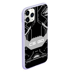 Чехол iPhone 11 Pro матовый CS:GO Black collection, цвет: 3D-светло-сиреневый — фото 2