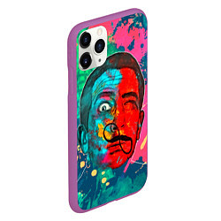 Чехол iPhone 11 Pro матовый Dali Art, цвет: 3D-фиолетовый — фото 2