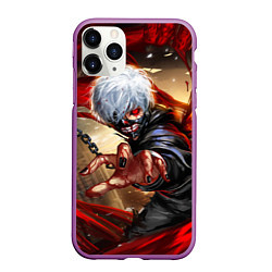 Чехол iPhone 11 Pro матовый Blood, цвет: 3D-фиолетовый