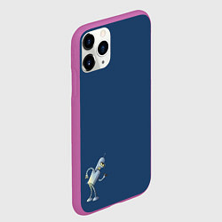Чехол iPhone 11 Pro матовый Bender F, цвет: 3D-фиолетовый — фото 2