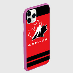 Чехол iPhone 11 Pro матовый Canada Team, цвет: 3D-фиолетовый — фото 2