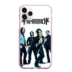 Чехол iPhone 11 Pro матовый Paparoach Band, цвет: 3D-розовый