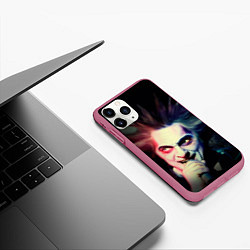 Чехол iPhone 11 Pro матовый Король и Шут, цвет: 3D-малиновый — фото 2