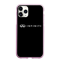 Чехол iPhone 11 Pro матовый Infiniti, цвет: 3D-розовый