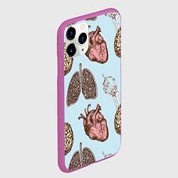 Чехол iPhone 11 Pro матовый Органы, цвет: 3D-фиолетовый — фото 2