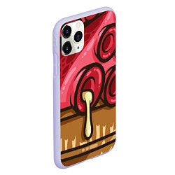 Чехол iPhone 11 Pro матовый Мороженко, цвет: 3D-светло-сиреневый — фото 2