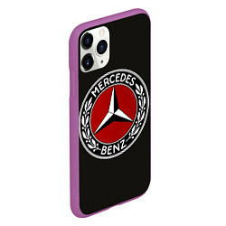 Чехол iPhone 11 Pro матовый Mercedes-Benz, цвет: 3D-фиолетовый — фото 2