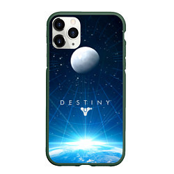 Чехол iPhone 11 Pro матовый Destiny Space, цвет: 3D-темно-зеленый