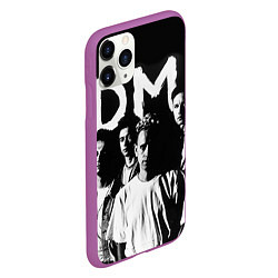 Чехол iPhone 11 Pro матовый Depeche mode: black, цвет: 3D-фиолетовый — фото 2