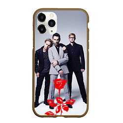 Чехол iPhone 11 Pro матовый Depeche Mode: Red Flower, цвет: 3D-коричневый