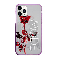 Чехол iPhone 11 Pro матовый Depeche Mode: Red Rose, цвет: 3D-фиолетовый