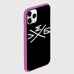 Чехол iPhone 11 Pro матовый Хлеб: символ, цвет: 3D-фиолетовый — фото 2