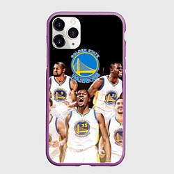 Чехол iPhone 11 Pro матовый Golden State Warriors 5, цвет: 3D-фиолетовый