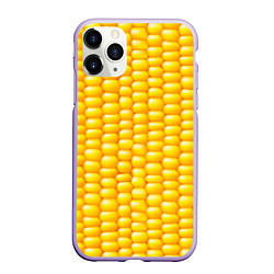 Чехол iPhone 11 Pro матовый Сладкая вареная кукуруза, цвет: 3D-светло-сиреневый