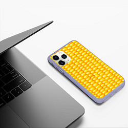 Чехол iPhone 11 Pro матовый Сладкая вареная кукуруза, цвет: 3D-светло-сиреневый — фото 2