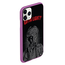 Чехол iPhone 11 Pro матовый Gotta light?, цвет: 3D-фиолетовый — фото 2