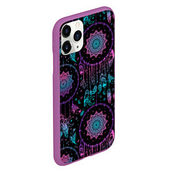 Чехол iPhone 11 Pro матовый Ловцы снов, цвет: 3D-фиолетовый — фото 2