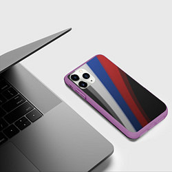 Чехол iPhone 11 Pro матовый Sport Russia, цвет: 3D-фиолетовый — фото 2