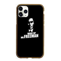 Чехол iPhone 11 Pro матовый Wake up Mr. Freeman, цвет: 3D-коричневый
