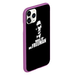 Чехол iPhone 11 Pro матовый Wake up Mr. Freeman, цвет: 3D-фиолетовый — фото 2