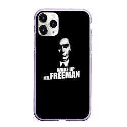 Чехол iPhone 11 Pro матовый Wake up Mr. Freeman, цвет: 3D-светло-сиреневый