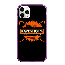 Чехол iPhone 11 Pro матовый Ravenholm, цвет: 3D-фиолетовый