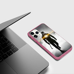 Чехол iPhone 11 Pro матовый Гордон Фримен, цвет: 3D-малиновый — фото 2