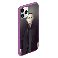 Чехол iPhone 11 Pro матовый Честер Беннингтон, цвет: 3D-фиолетовый — фото 2