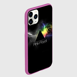 Чехол iPhone 11 Pro матовый Pink Floyd Logo, цвет: 3D-фиолетовый — фото 2