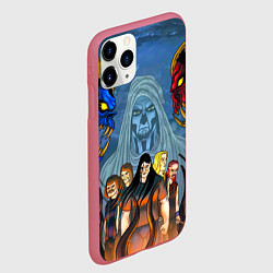 Чехол iPhone 11 Pro матовый Dethklok: Heroes, цвет: 3D-малиновый — фото 2