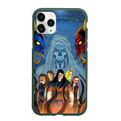 Чехол iPhone 11 Pro матовый Dethklok: Heroes, цвет: 3D-темно-зеленый