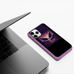 Чехол iPhone 11 Pro матовый Dethklok: Angel, цвет: 3D-фиолетовый — фото 2