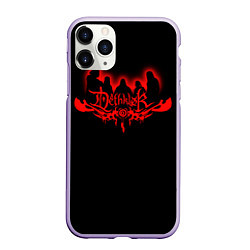 Чехол iPhone 11 Pro матовый Dethklok, цвет: 3D-светло-сиреневый