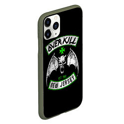 Чехол iPhone 11 Pro матовый Overkill: New Jersey, цвет: 3D-темно-зеленый — фото 2