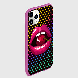 Чехол iPhone 11 Pro матовый Pop art, цвет: 3D-фиолетовый — фото 2