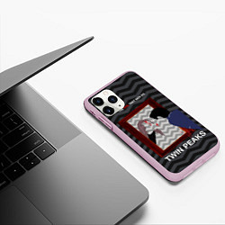 Чехол iPhone 11 Pro матовый The evil that men do, цвет: 3D-розовый — фото 2