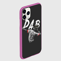 Чехол iPhone 11 Pro матовый Paul Pogba: Dab, цвет: 3D-фиолетовый — фото 2