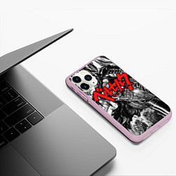 Чехол iPhone 11 Pro матовый Berserk, цвет: 3D-розовый — фото 2