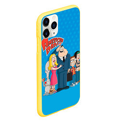 Чехол iPhone 11 Pro матовый American Dad, цвет: 3D-желтый — фото 2