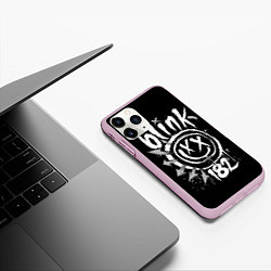 Чехол iPhone 11 Pro матовый Blink-182, цвет: 3D-розовый — фото 2