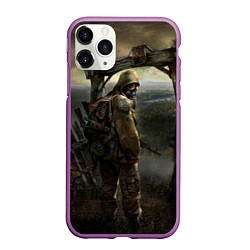 Чехол iPhone 11 Pro матовый STALKER: Call of Pripyat, цвет: 3D-фиолетовый