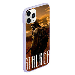 Чехол iPhone 11 Pro матовый STALKER: Radiation, цвет: 3D-светло-сиреневый — фото 2